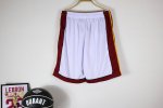 NBA Miami Heat shorts Blanc